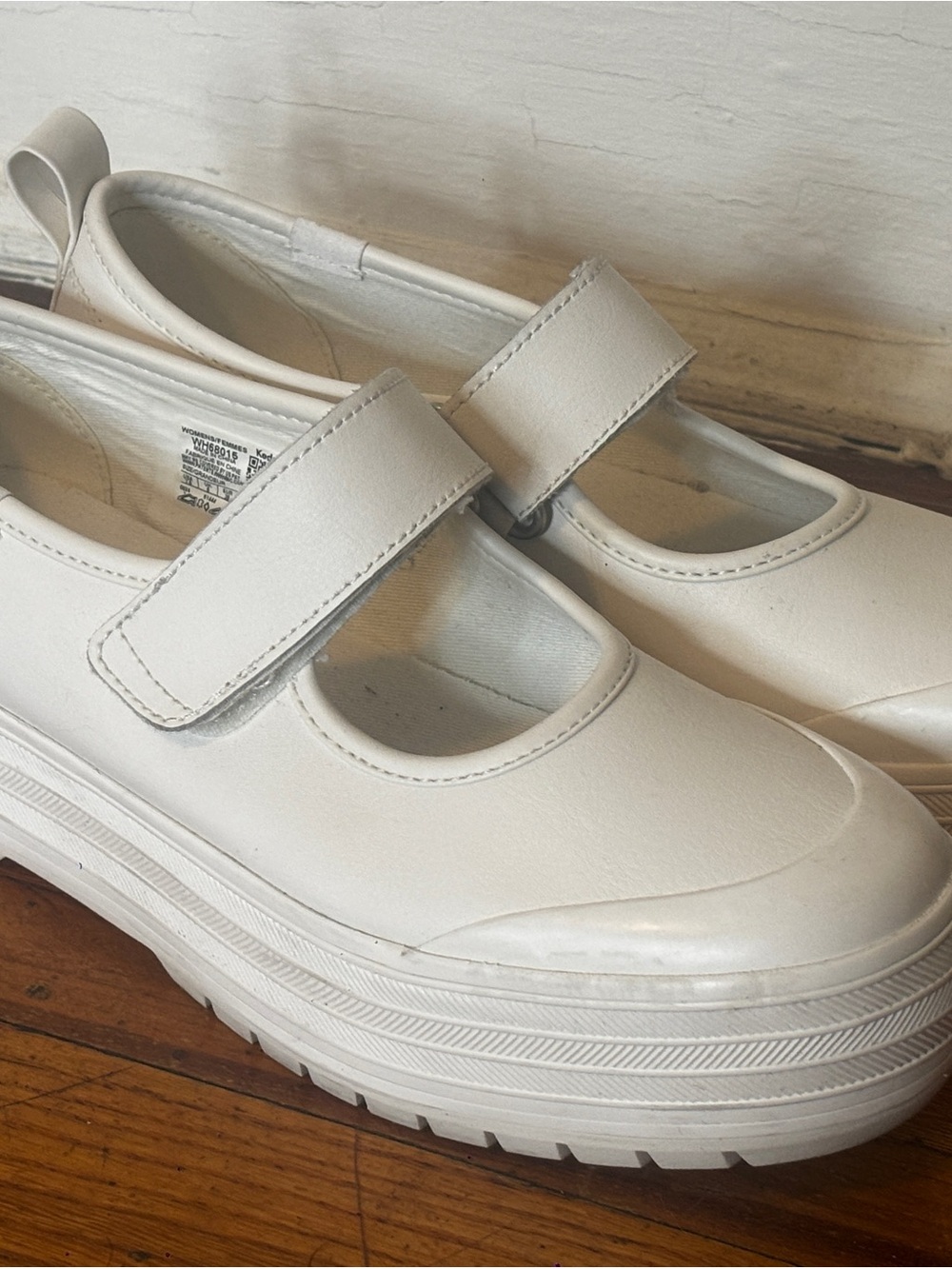 Keds White Platform Mary Jane Mules